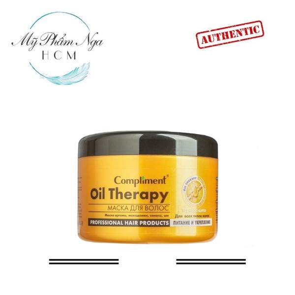 Ủ tóc Compliment Oil Therapy - Argan Oil thuộc dòng chăm sóc mùi thơm Argan 500ml cho tóc khô và thưa