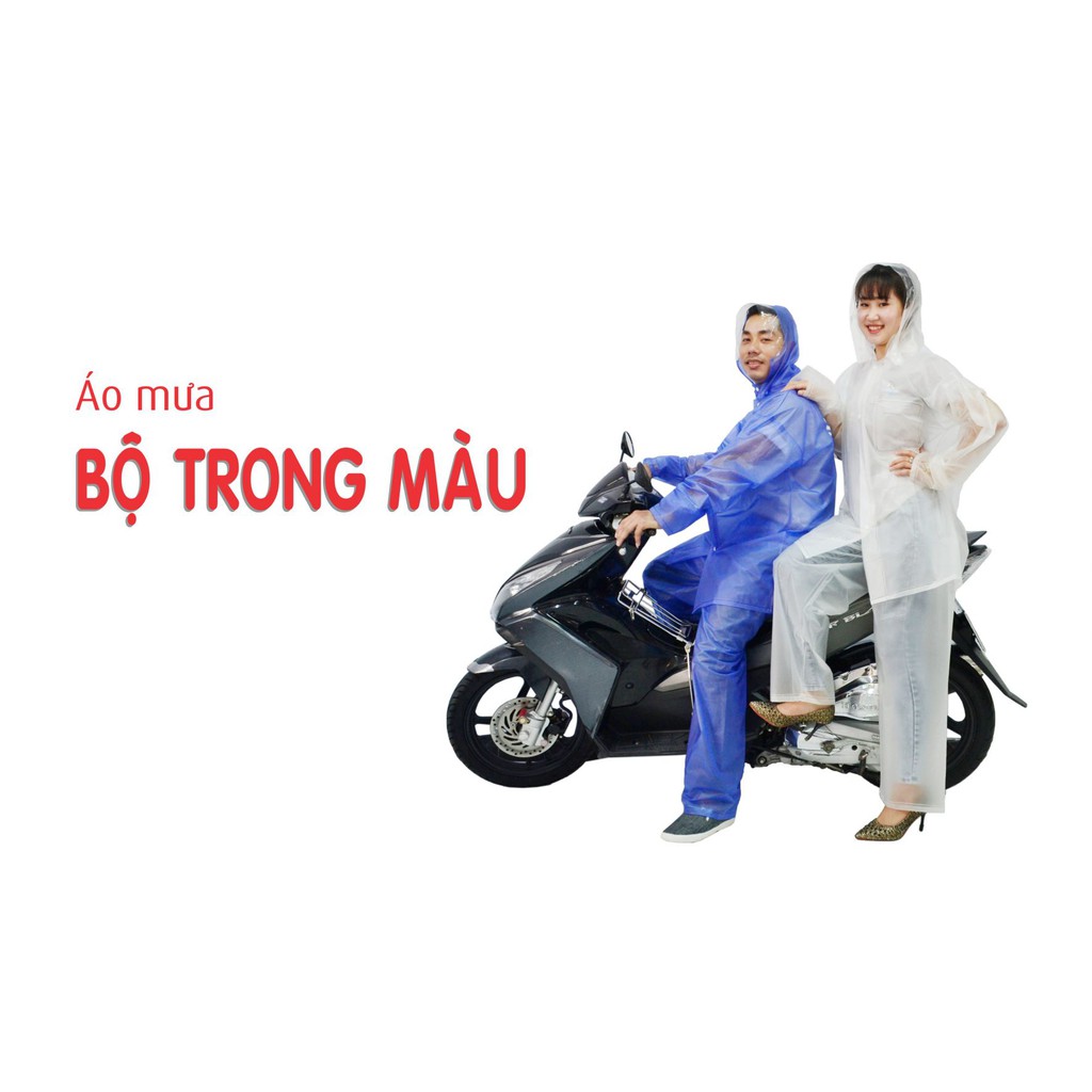 Áo mưa Rando bộ  trong màu thời trang và cá tính cho cả nam và nữ khi đi trong mưa