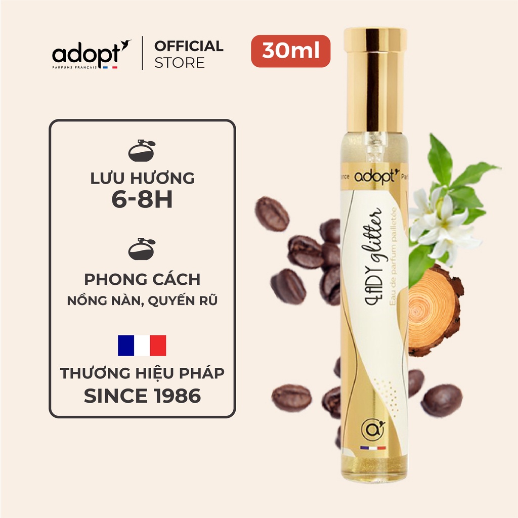 Nước Hoa Nữ Adopt' LADY GLITTER Hương Thơm Kiêu Sa - Nước hoa Pháp chính hãng dung tích 30 ml