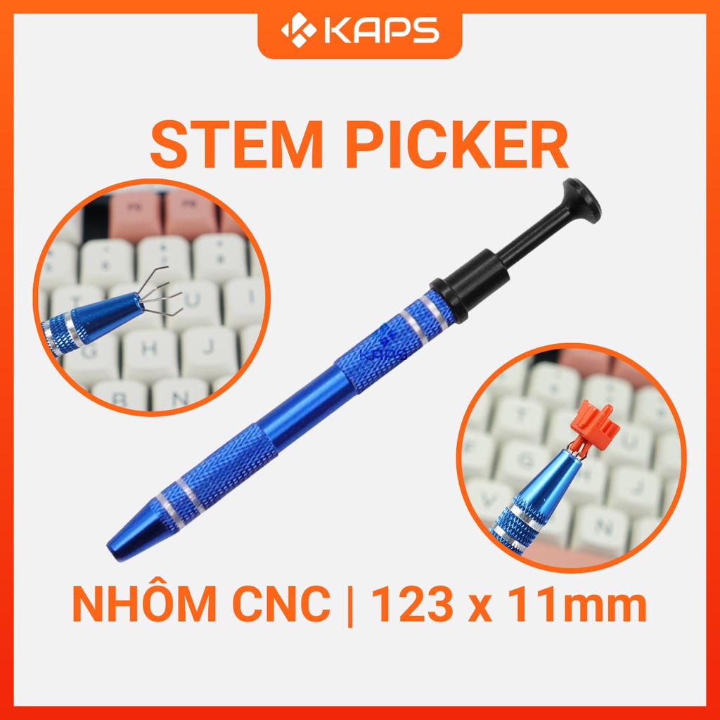 Bút gắp 4 chân kim loại CNC chất lượng cao - Dụng cụ gắp stem switch, keycap - hỗ trợ lube/mod cho switch bàn phím cơ
