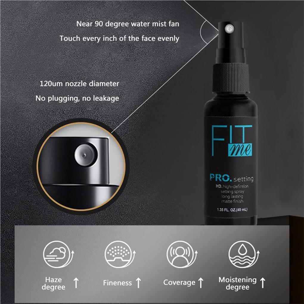 Xịt Khoáng Cố Định Lớp Trang Điểm Dưỡng Ẩm Lâu Trôi Chống Thấm Nước Kiềm Dầu Dễ Vệ Sinh