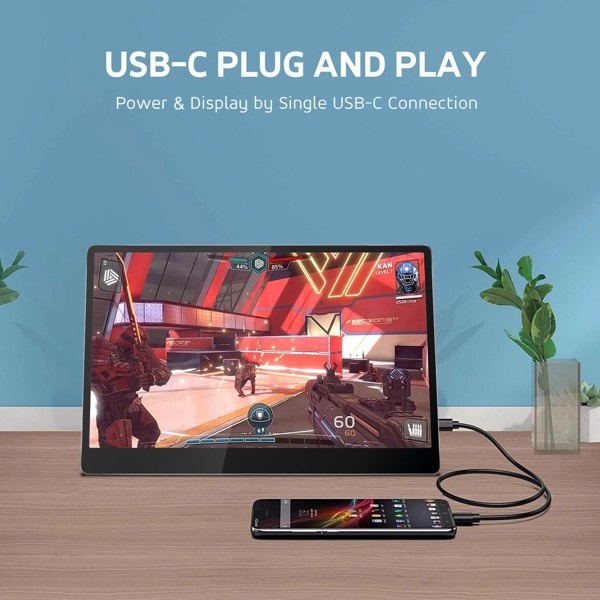 Màn hình di động Full HD, 16 inch Aturos S40T tích hợp loa, cảm ứng