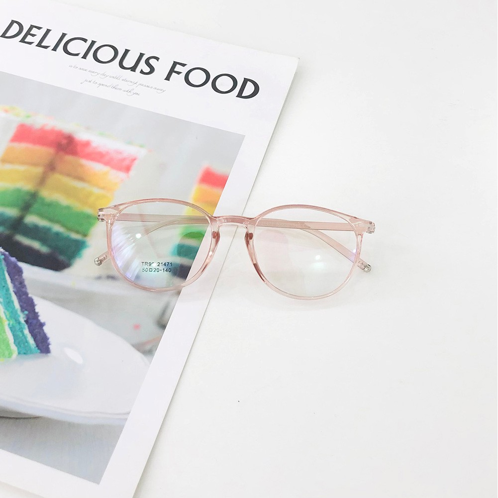 [Mã FARSSTGRE giảm 5K đơn bất kỳ] Mắt kính giả cận gọng tròn nhựa dẻo thời trang dành cho nữ BEE163 tặng hộp + khăn | BigBuy360 - bigbuy360.vn