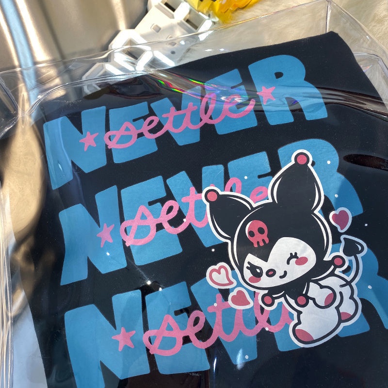 Áo Thun Tay Ngắn Dáng Rộng Họa Tiết Gấu Hoạt Hình Phong Cách Hàn Quốc Dễ Phối Đồ