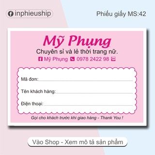 Phiếu giao hàng loại giấy 400 tờ (MS42)