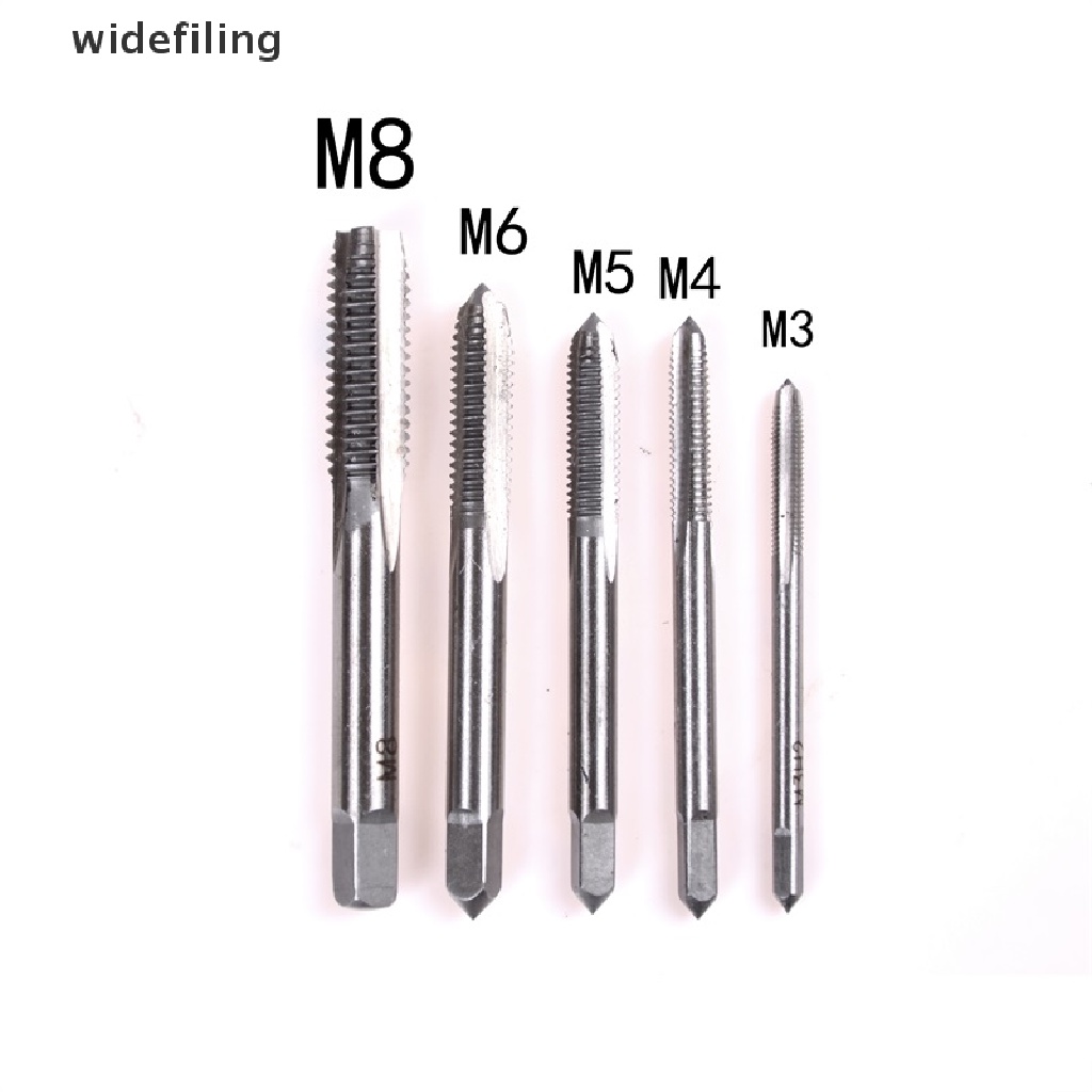 Bộ 5 Mũi Khoan Thẳng Cầm Tay M3 M4 M5 M6 M8 3mm-8mm