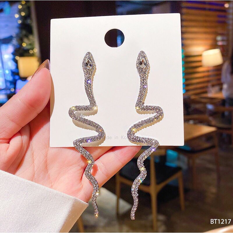 Bông tai con Rắn Đá cao cấp❤️