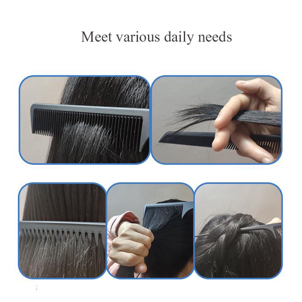 Lược chải tóc sợi carbon chống tĩnh điện thiết kế đuôi dài cho nam và nữ