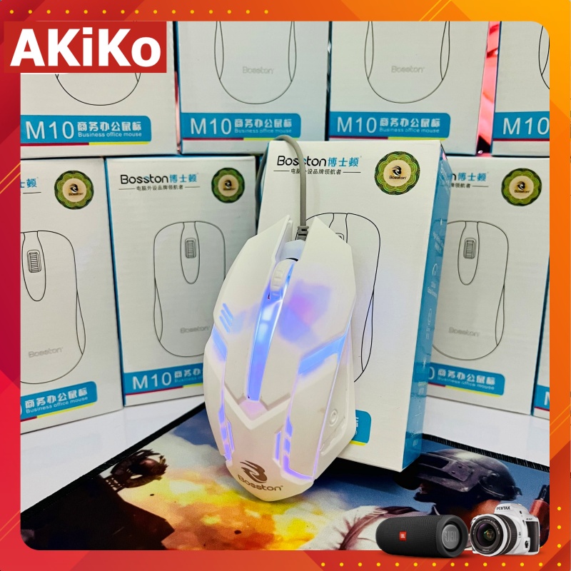 Chuột máy tính laptop có dây Gaming Led RGB cực đẹp chơi game chất AKIKO AKM1000