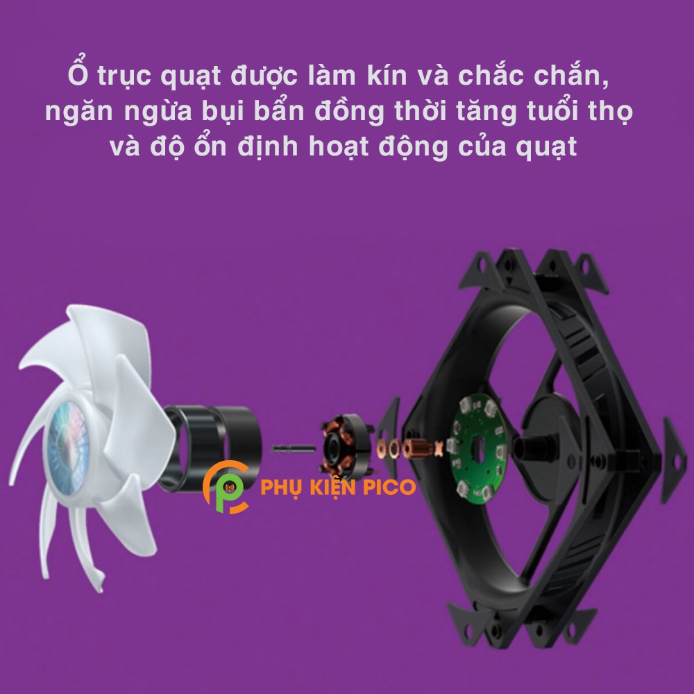 Quạt tản nhiệt case máy tính Cooler Master SickleFlow 120 RGB - Quạt SickleFlow 12cm