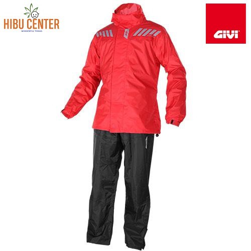 Áo Mưa Bộ GIVI RRS04 100% Chính Hãng Màu Đỏ Lái Xe An Toàn, Lái Xe Với GIVI – HIBUCENTER