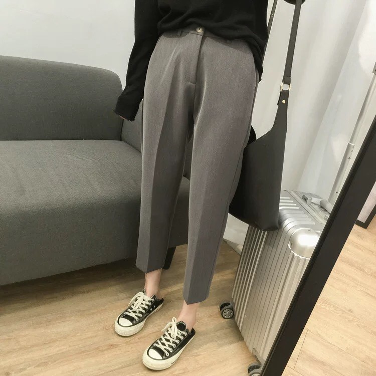 Quần Baggi công sở nữ style Hàn Quốc - QB02 [ Ảnh Thật ]