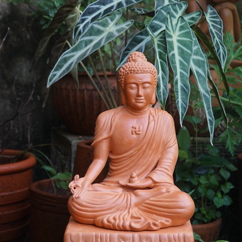 Tượng Phật Dược Sư Đất Nung - TTT60