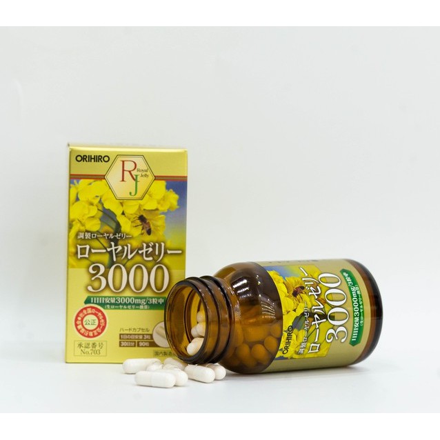 Sữa ong chúa Orihiro Royal Jelly 3000mg 90 viên