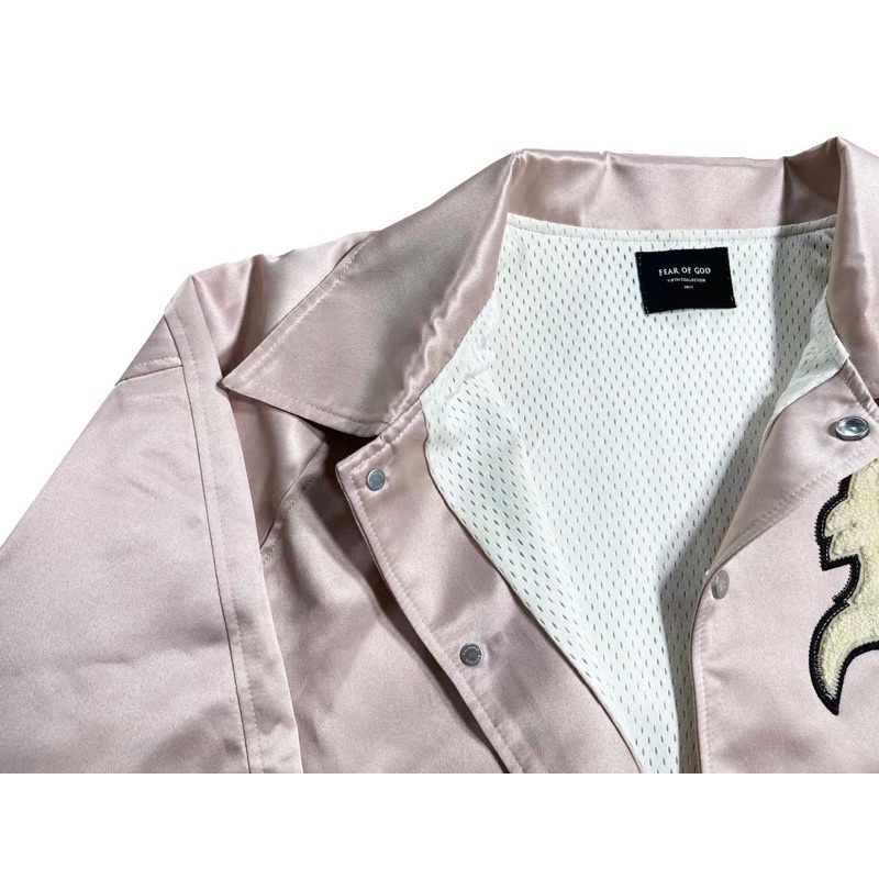 ⚡️⚡️Áo khoác FEAR OF GOD 5TH /Fear of God Satin Baseball Coach Jacket  Jacket FOG 5TH