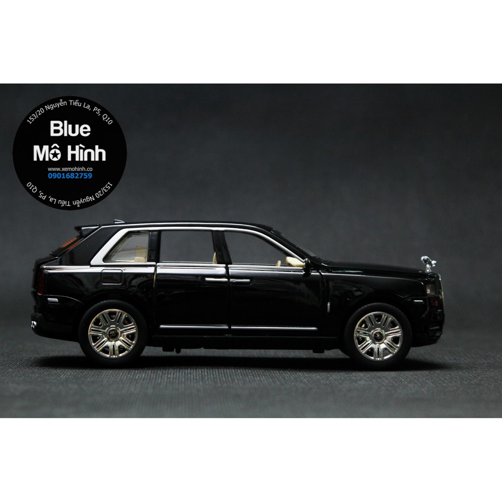 Blue mô hình | Xe mô hình Rolls Royce Cullinan SUV mở hết cửa 1:24