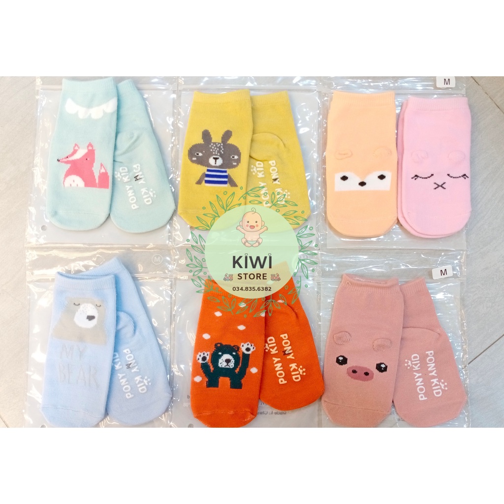 Tất cổ cao PonyKids chống trơn trượt cho bé (Size M : 10-18m)