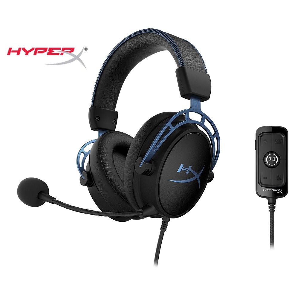 Kingston HyperX Cloud Alpha S Blue - Tai nghe Gaming Chính Hãng