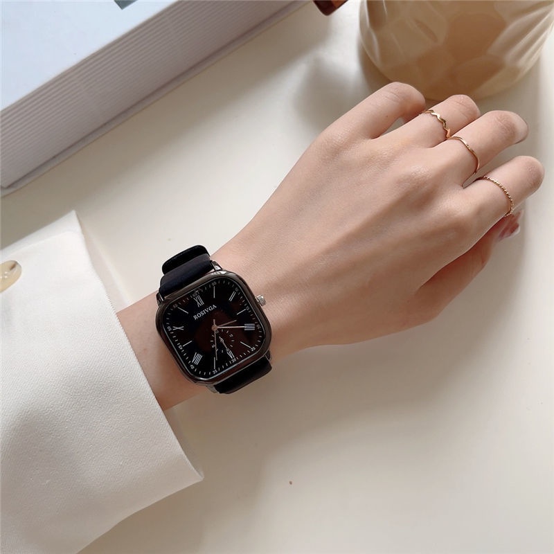 ✨Đồng Hồ Đeo Tay Mặt Vuông Lớn Chống Nước Mẫu Mới 2022 Phong Cách Harajuku Cho Nam Nữ