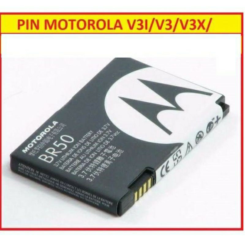 Pin Motorola V3i/ Motorola V3 (BR50), 1000mAh - Bảo hành 6 tháng