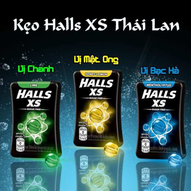 Kẹo ngậm không đường Hall XS 15g