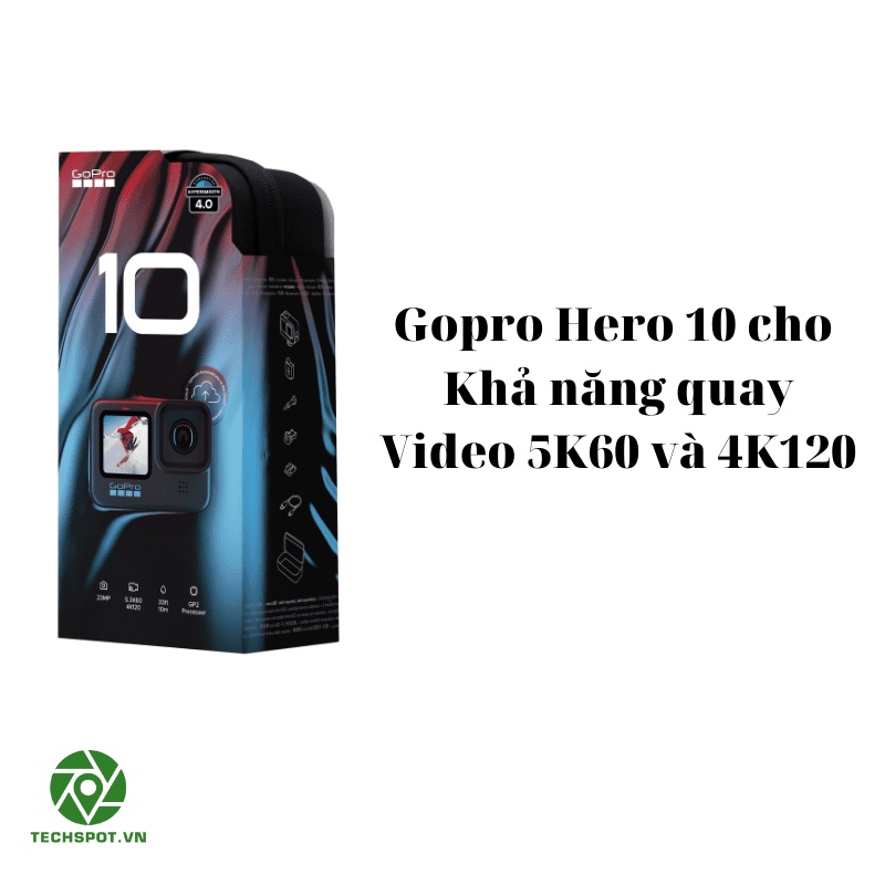 Máy quay GoPro HERO 10 Black Chính Hãng FPT Bảo Hành 12 Tháng 1 đổi 1