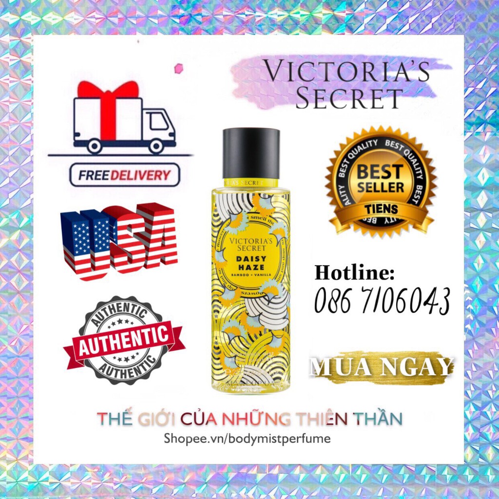 𝗕𝗢𝗗𝗬𝗠𝗜𝗦𝗧𝗣𝗘𝗥𝗙𝗨𝗠𝗘⚜️Xịt Thơm Body Victoria’s Secret Daisy Haze 250ml