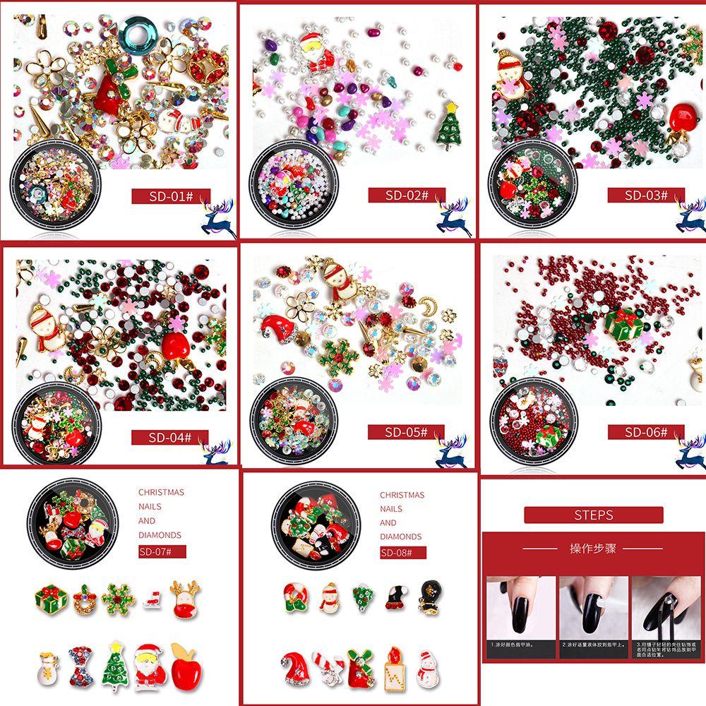 Xiantin Móng Tay Giáng Sinh|Móng Trang Trí HìNh Ông Già Noel