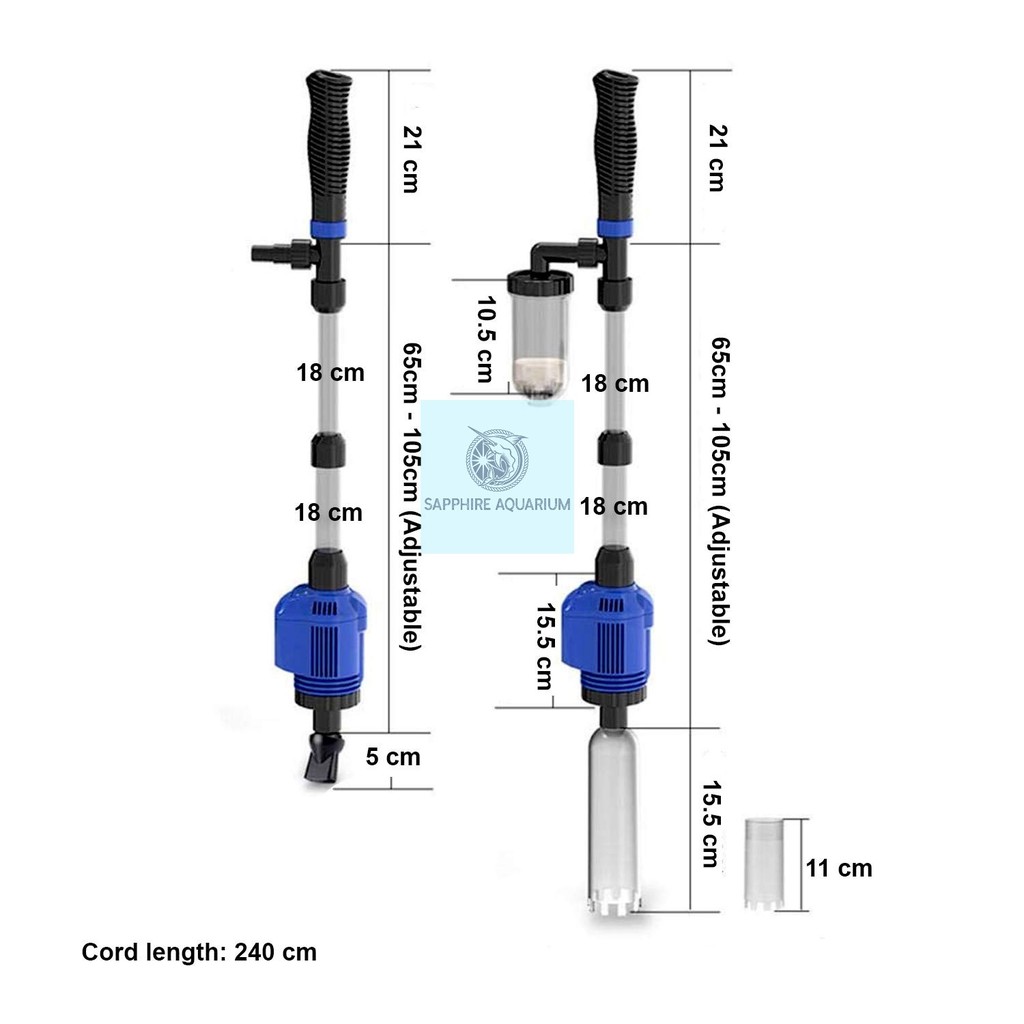 Máy hút cặn hồ cá SUNSUN HXS-02