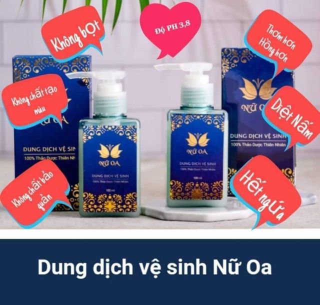 HÀNG CÔNG TY- DUNG DỊCH VỆ SINH NỮ OA 40ml- 100% từ thiên nhiên, không bọt, không chất bảo quản