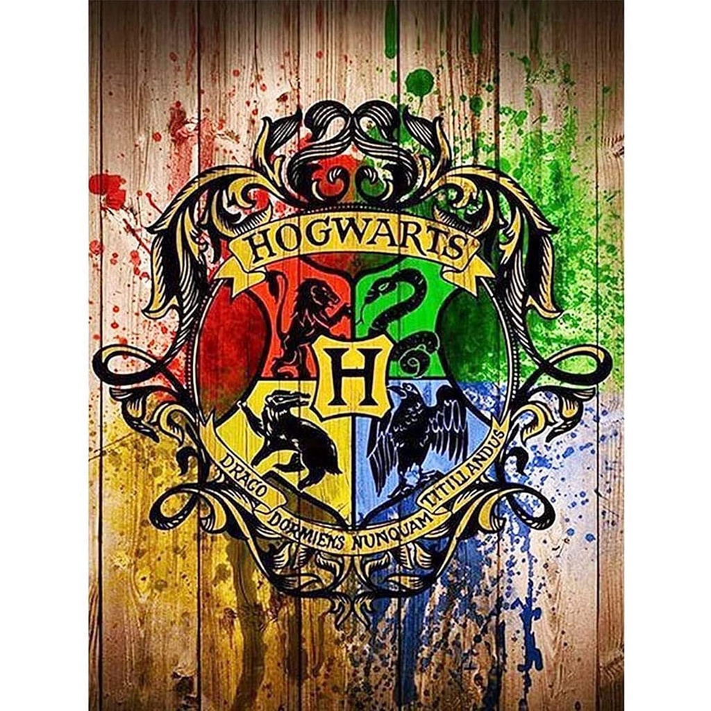 Bộ Tranh Đính Đá 5D Họa Tiết Harry Potter Độc Đáo DIY Dùng Trang Trí Nhà Cửa