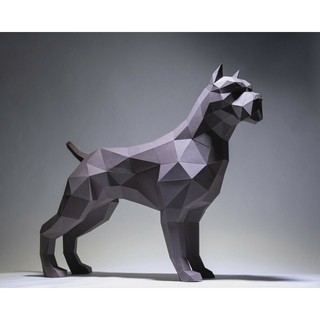 Mô hình giấy Chó Pitbull