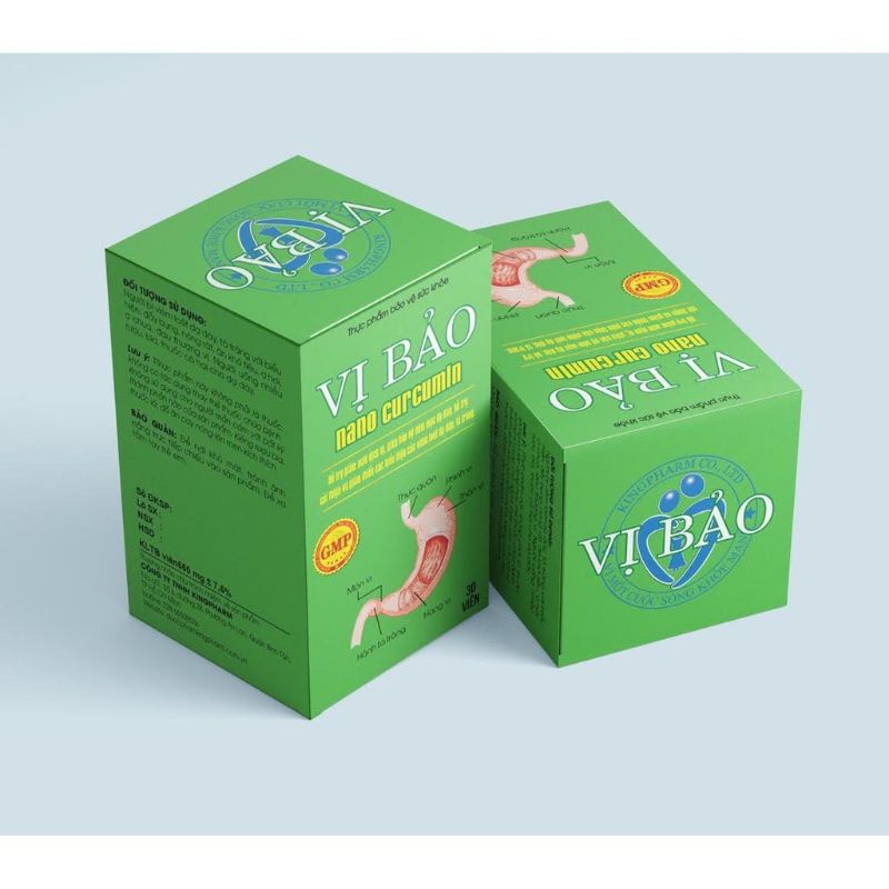 Vị Bảo Kingpharm – Hỗ trợ viêm loét dạ dày, viêm tá tràng cấp và mãn tính, viêm dạ dày do virus HP - Lọ 30 viên