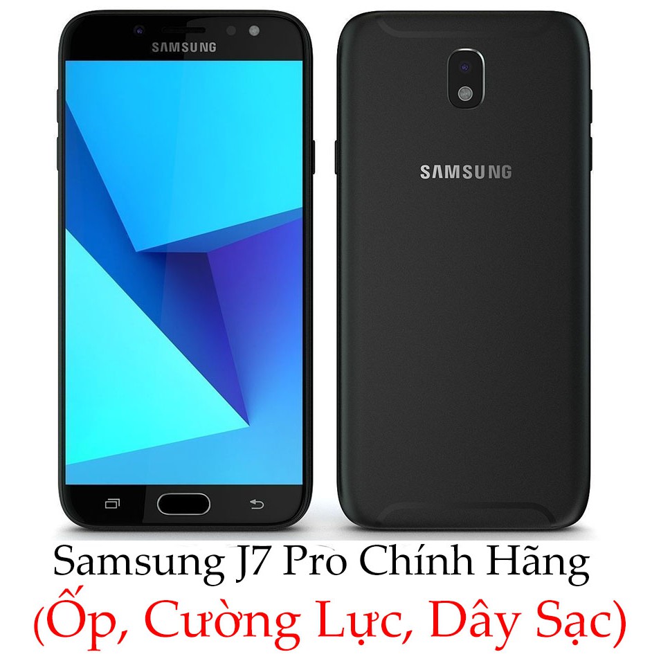 Điện thoại Samsung Galaxy J7 Pro - Chính hãng, Zin công ty (Sẵn ốp, cường lực và dây sạc)