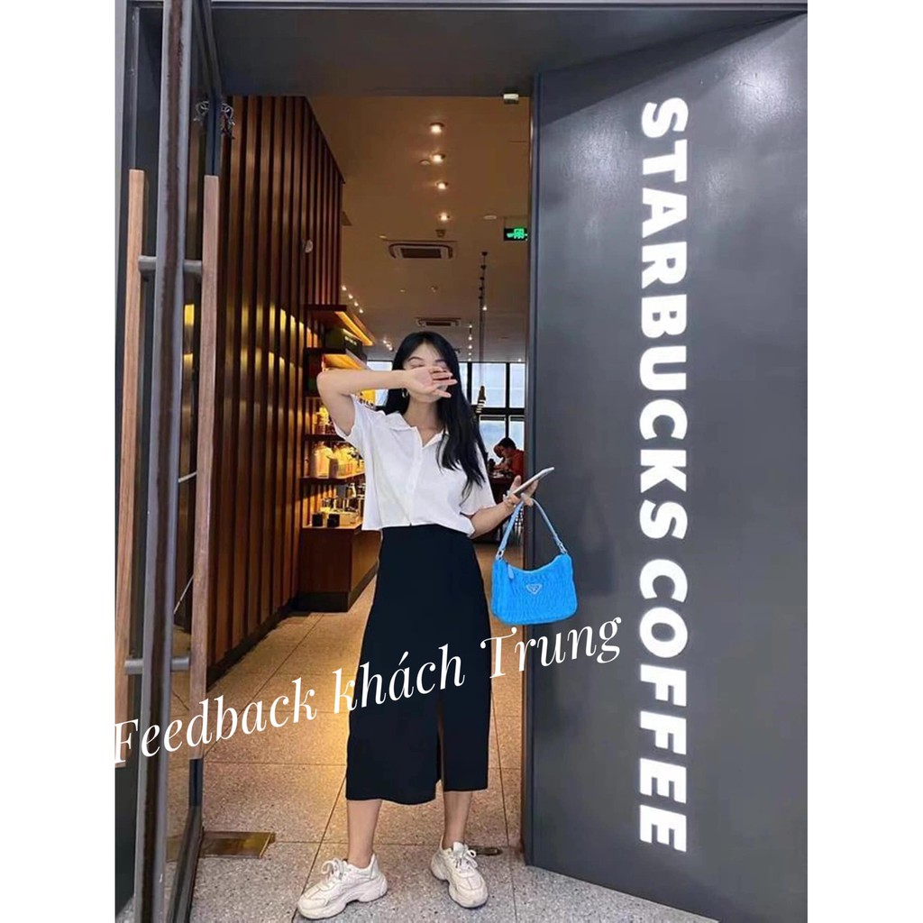 Chân váy xẻ đen dáng dài/ngắn | BigBuy360 - bigbuy360.vn