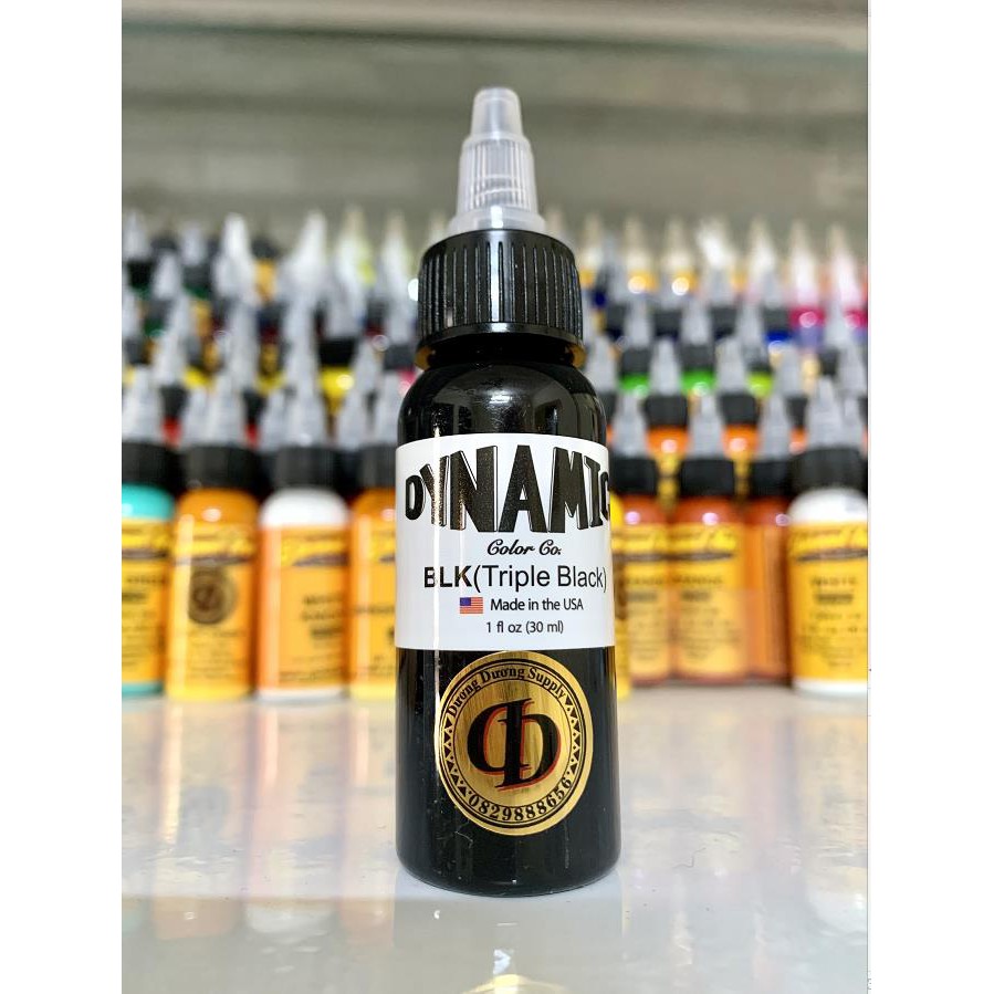 Mực BLK, mực xăm dynamic BLK chiết 1oz