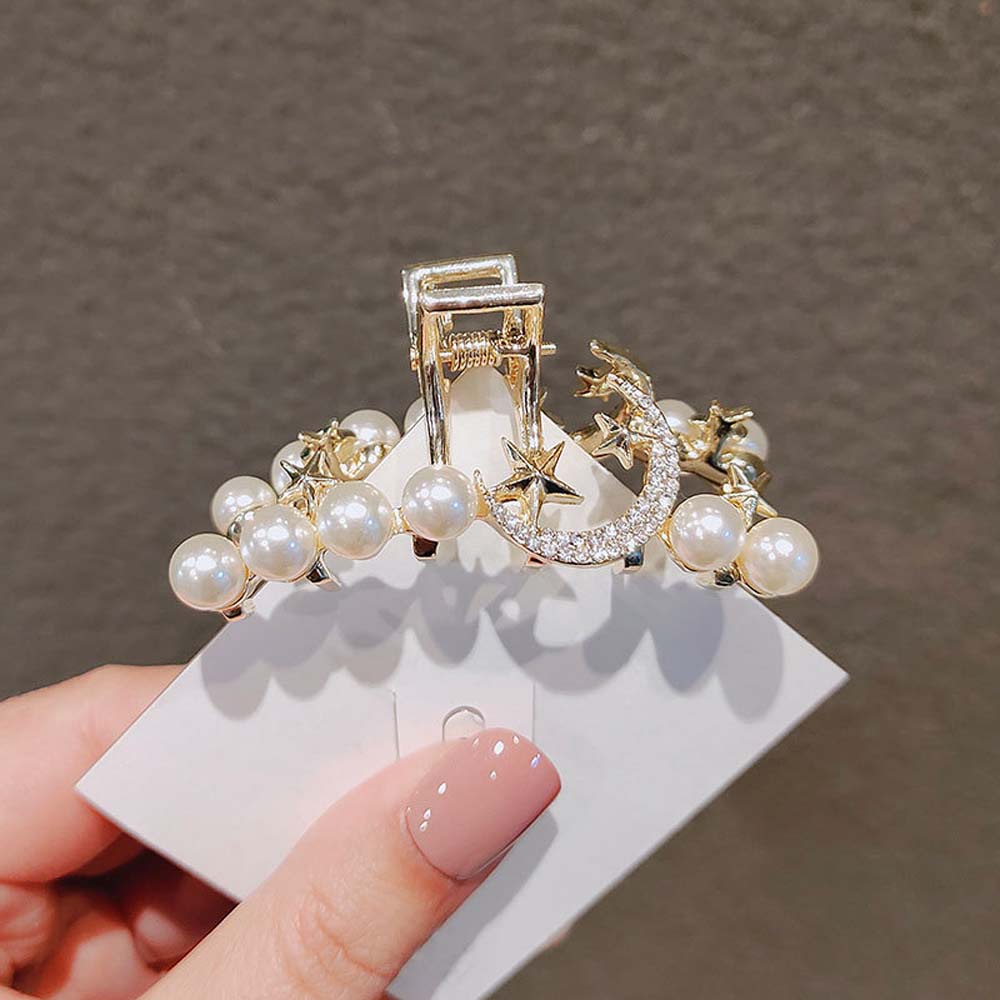 Kẹp Tóc Hợp Kim Đính Ngọc Trai Giả Thời Trang Hàn Quốc Cho Nữ