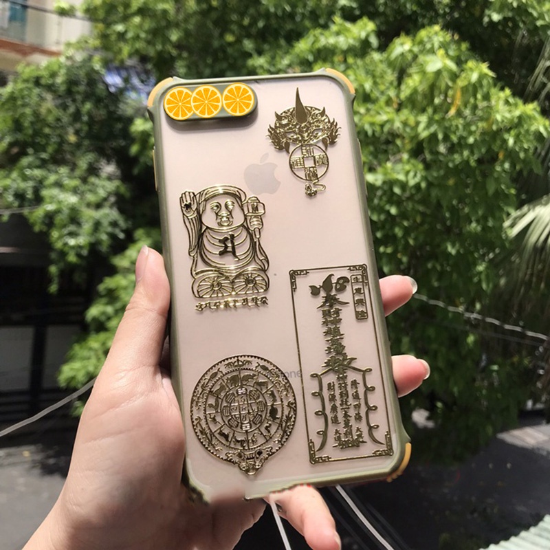 Miếng Dán Linh Phù - Tài Lộc, May Mắn,Bình An- Miếng Dán Cầu Phúc Dán Điện Thoại