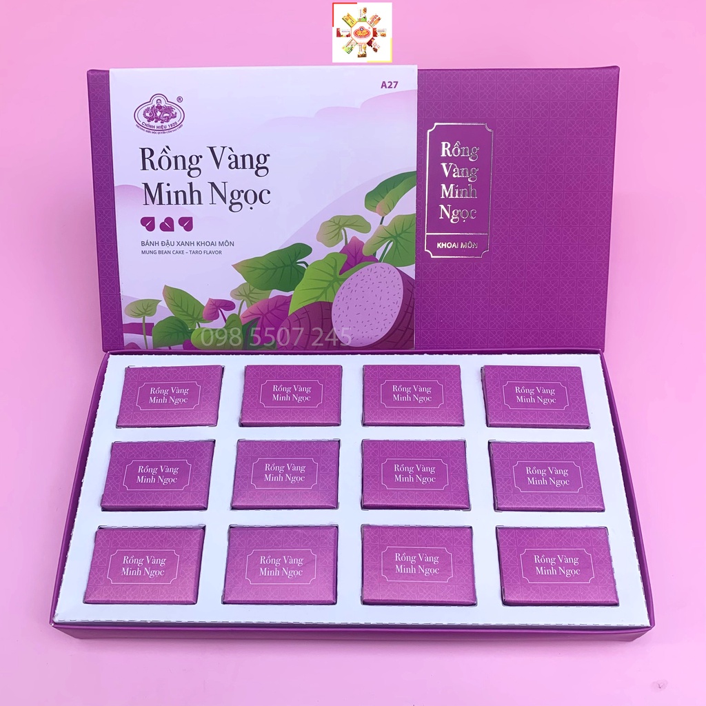 Bánh Đậu Xanh Minh Ngọc Rồng Vàng Hải Dương A27 6 vị 150g