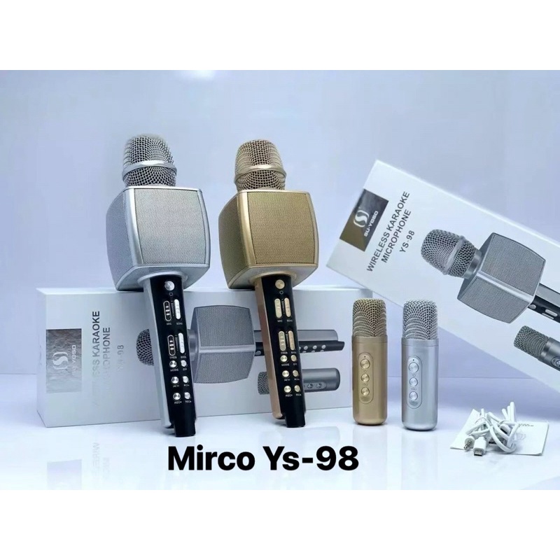 Micro karaoke 2 mic kiêm loa bluetooth Ys-98