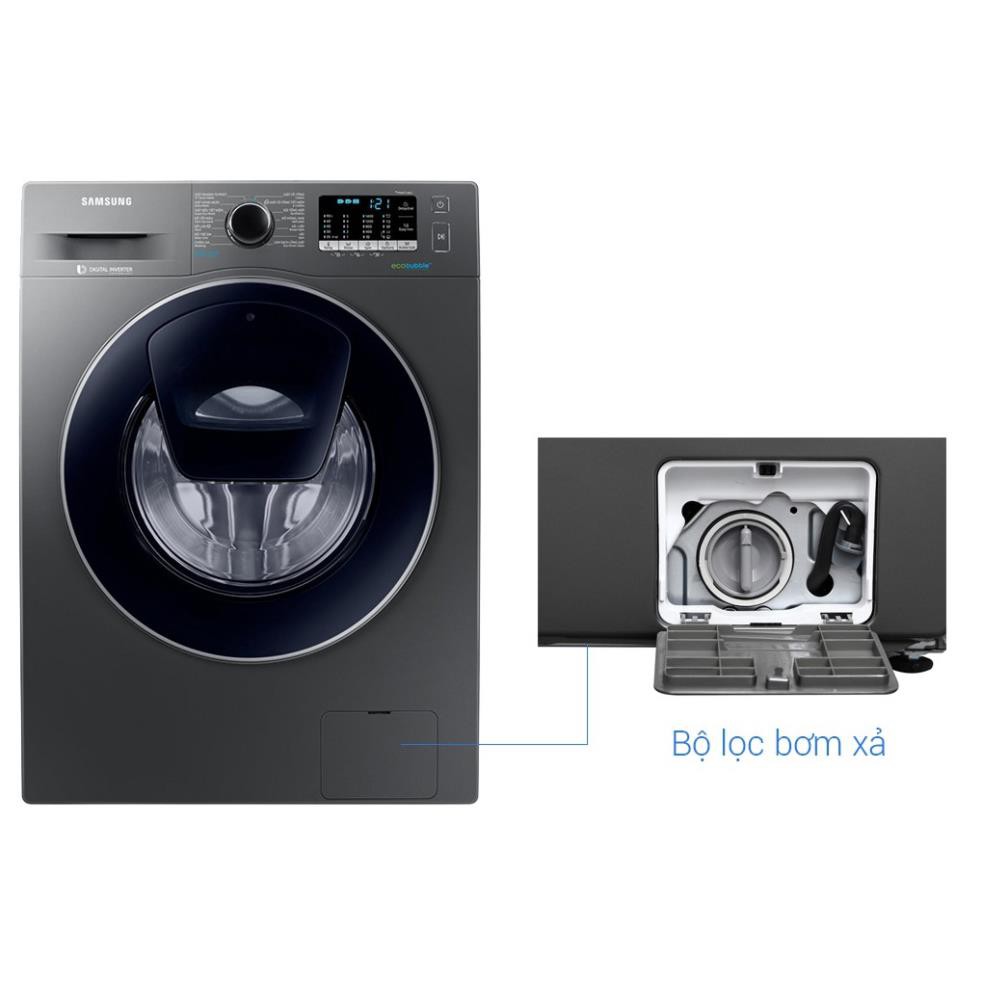 [ VẬN CHUYỂN MIỄN PHÍ KHU VỰC HÀ NỘI ]  Máy giặt Samsung cửa ngang 9 kg màu bạc WW90K54E0UX/SV