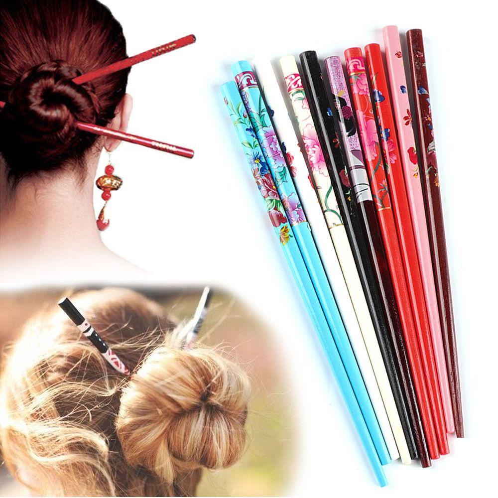 Đũa Gỗ Tự Nhiên Nhiều Màu Sắc Thời Trang
