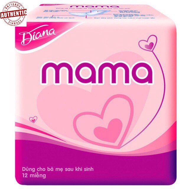 Bỉm cho mẹ sau sinh Diana Mama 12 miếng