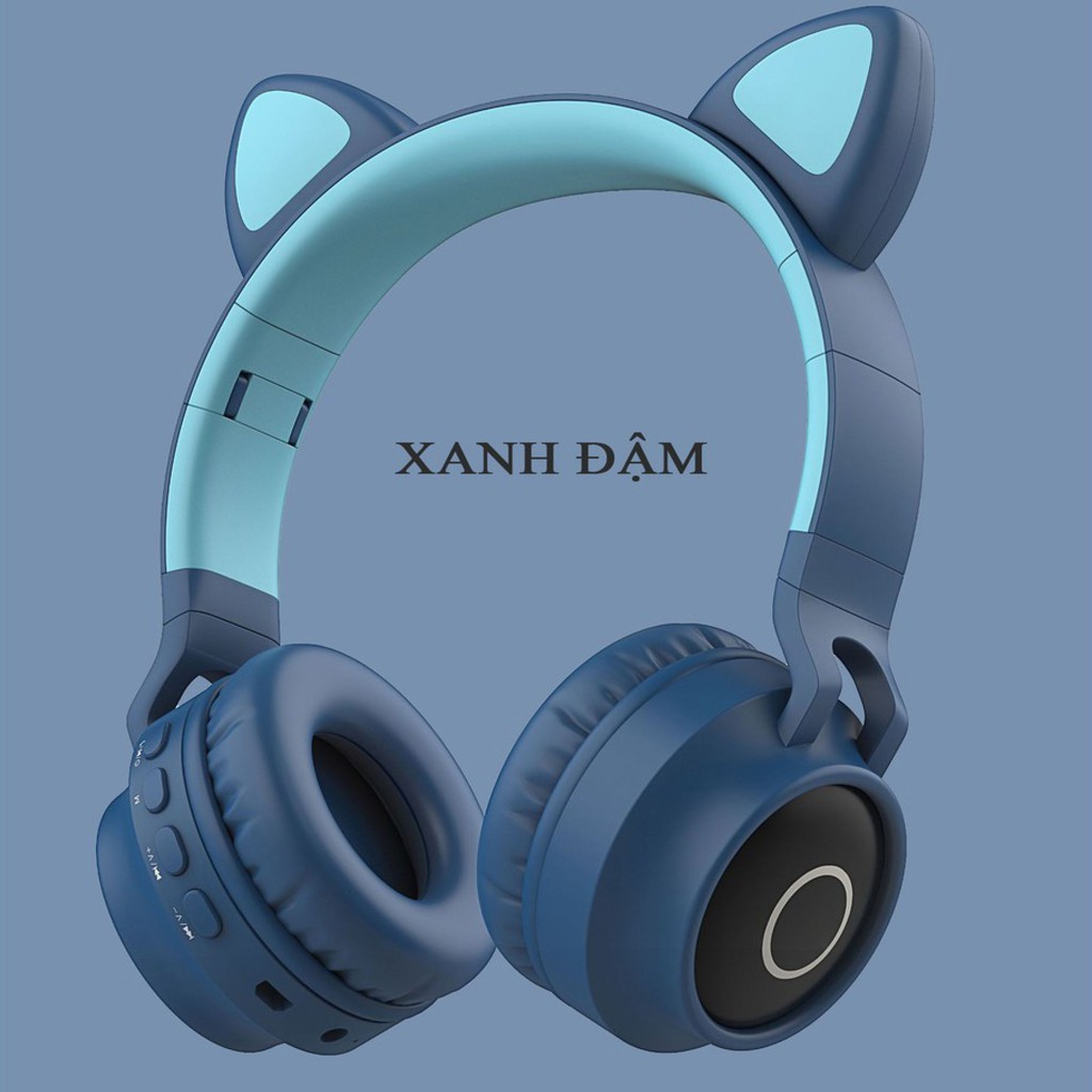 Tai Nghe Mèo Bluetooth, Headphone Tai Mèo Dễ Thương Có Mic,Âm Bass Mạnh Mẽ Và Dung Lượng Pin Khủng 400mAh | BigBuy360 - bigbuy360.vn
