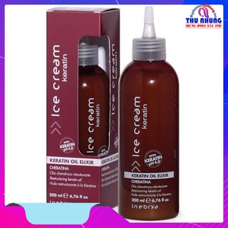 INEBRYA KERATIN ELIXIR OIL TINH CHẤT PHỤC HỒI TÓC 200ML