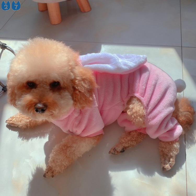 Áo Sweater Thiết Kế Hình Thỏ Đáng Yêu Giữ Ấm Cho Thú Cưng 27Cm