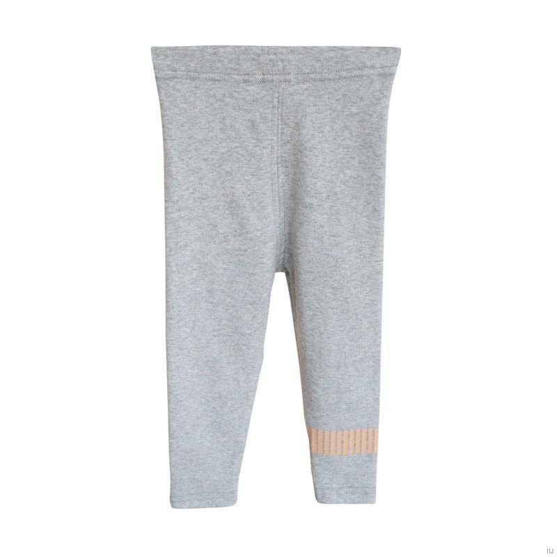 Quần Legging Cotton Màu Trơn Đơn Giản Cho Bé Gái