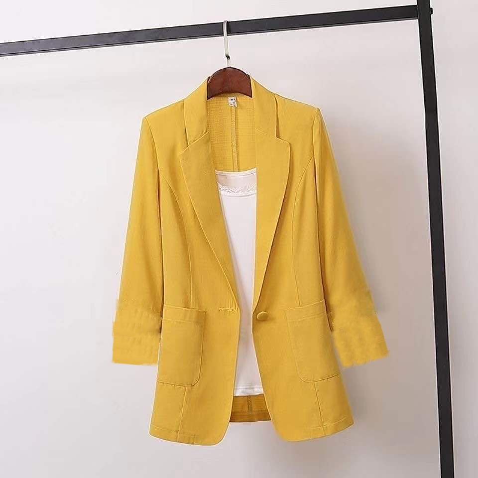 1087	[Factory direct sales] new 2021 plus-size women's fat girl suit jacket Korean version casual 200 jin small suit | BigBuy360 - bigbuy360.vn