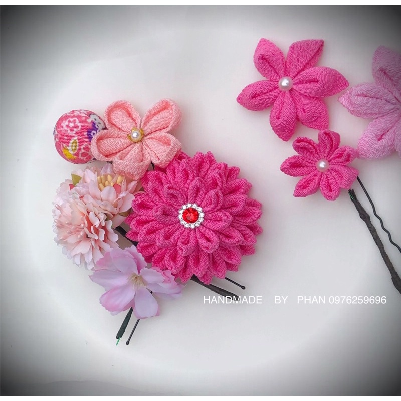 Trâm Kanzashi lẻ  - phụ kiện cosplay nàng Geisha