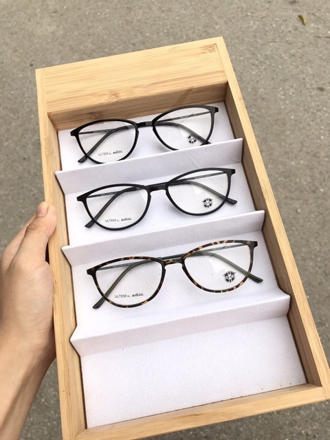 Kính BLSY ULTEM Mắt bầu nhỏ gọng kim loại cao cấp